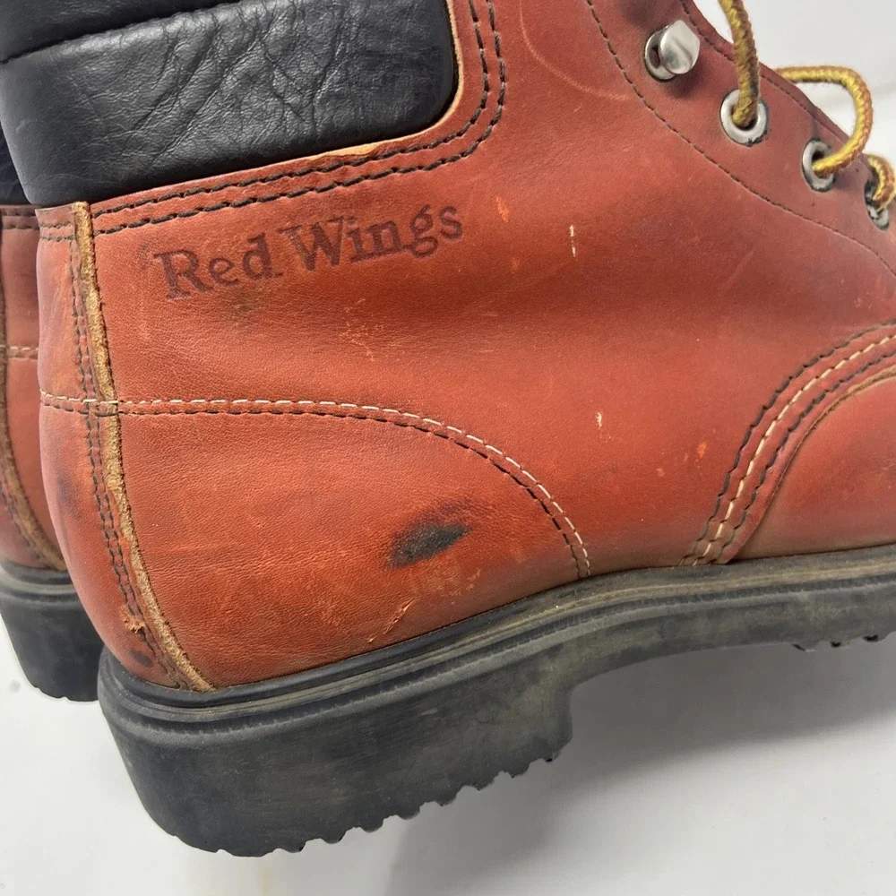 Vintage Red Wing Steel Toe Work Boots 29064 Supersole ANSI Z41 PT83 Mens 7.5 D